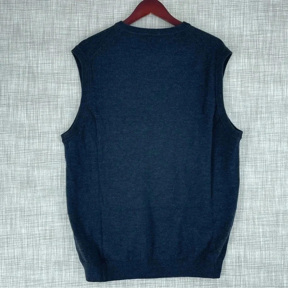 Toscano Firenze Mens Size XL Merino wool sweater Vest 2557